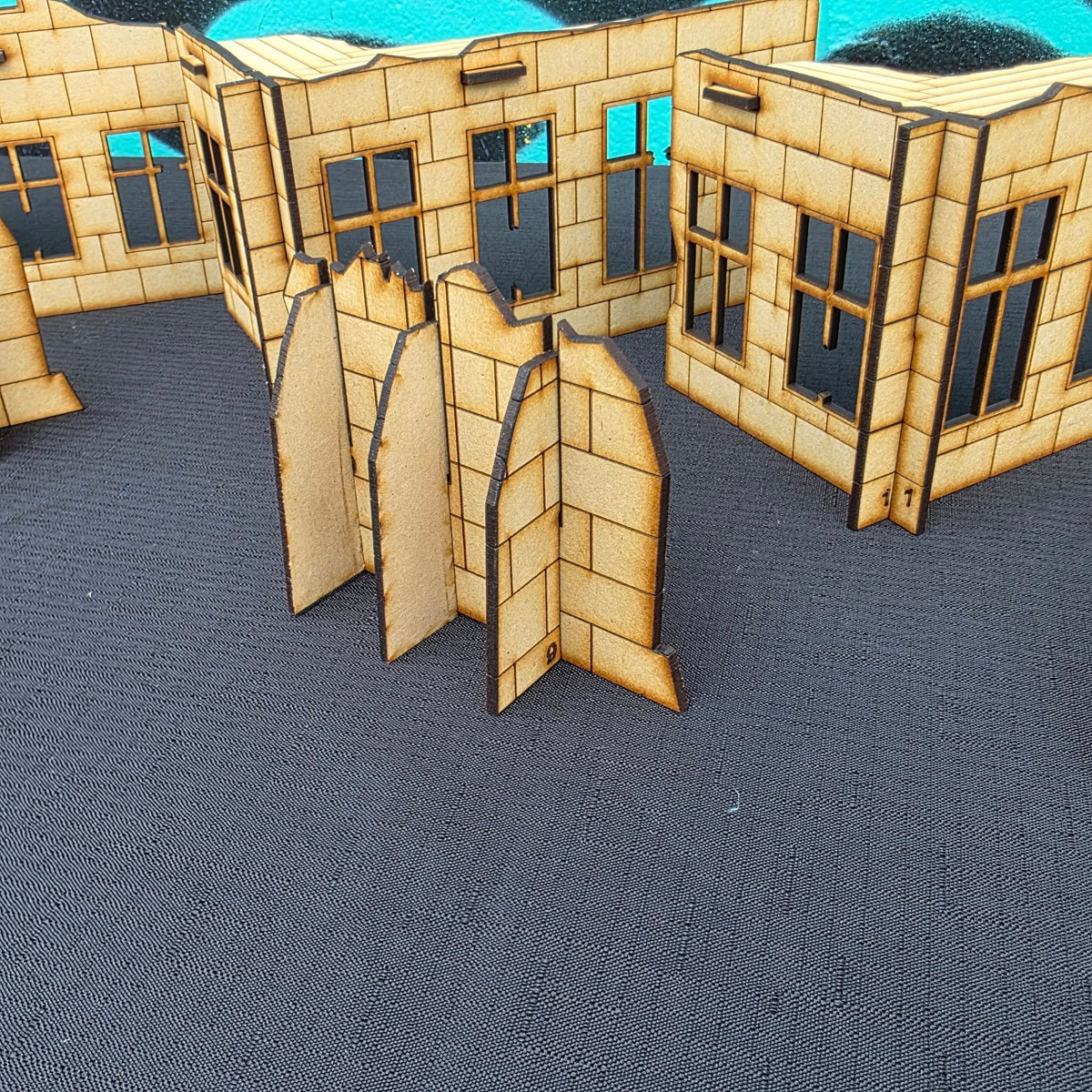 Laser Cut Terrain – Ruined Buildings &amp; Walls for Tabletop Gaming