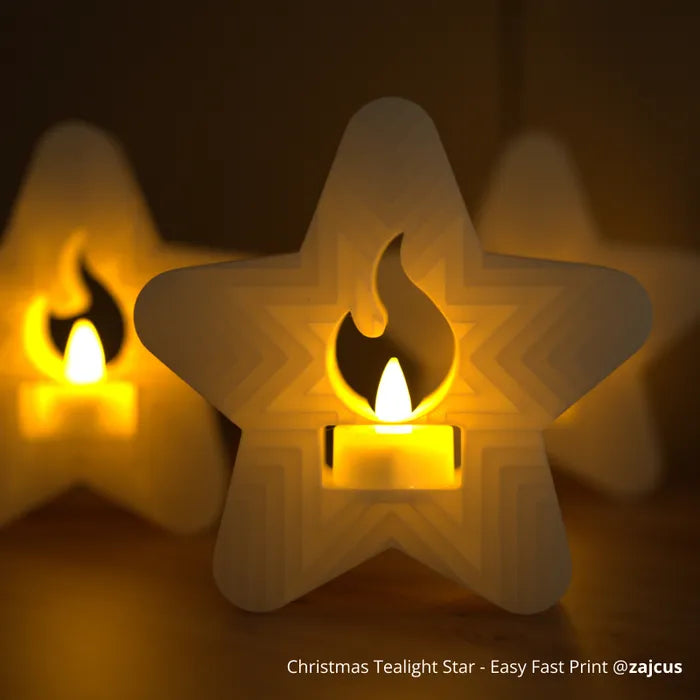 Bambu Lab LED Flame Tea Light Candle Set (12pcs) Warm Yellow (KC008)