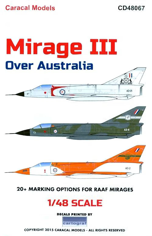 Mirage III Over Australia (Decal)