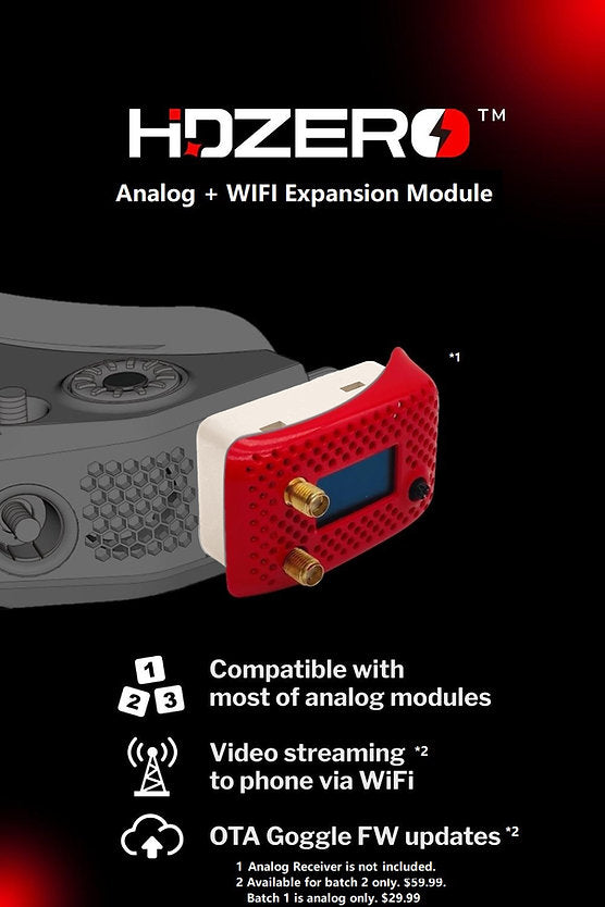 HDZero Expansion Module V2 (WiFi + Analog)