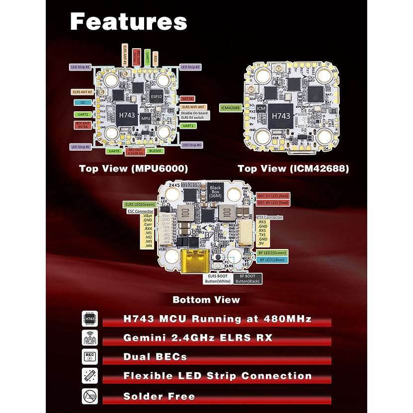 HDZero Halo Mini Flight Controller - Rising Sun FPV