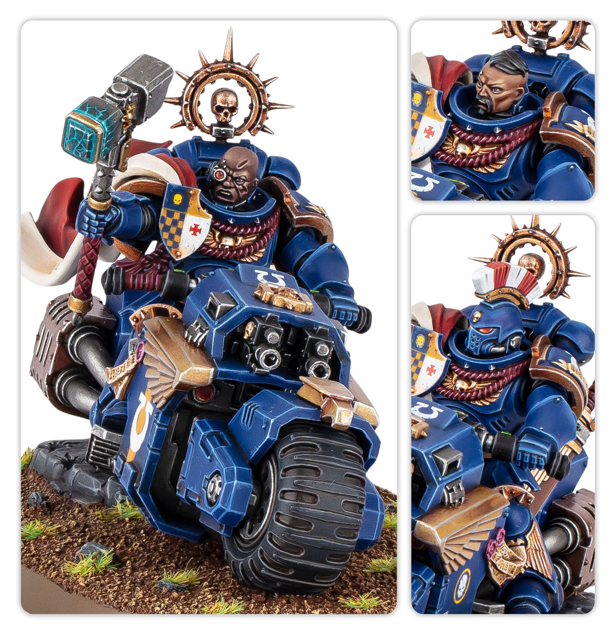 Space Marines Captain on Bike