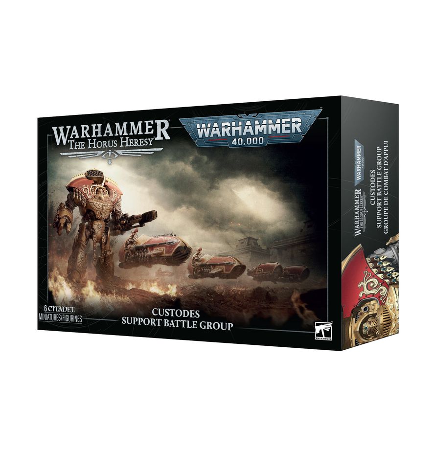 31-187 CUSTODES: SUPPORT BATTLE GROUP - Pre-orders ship on or after launch day 26/09/2026
