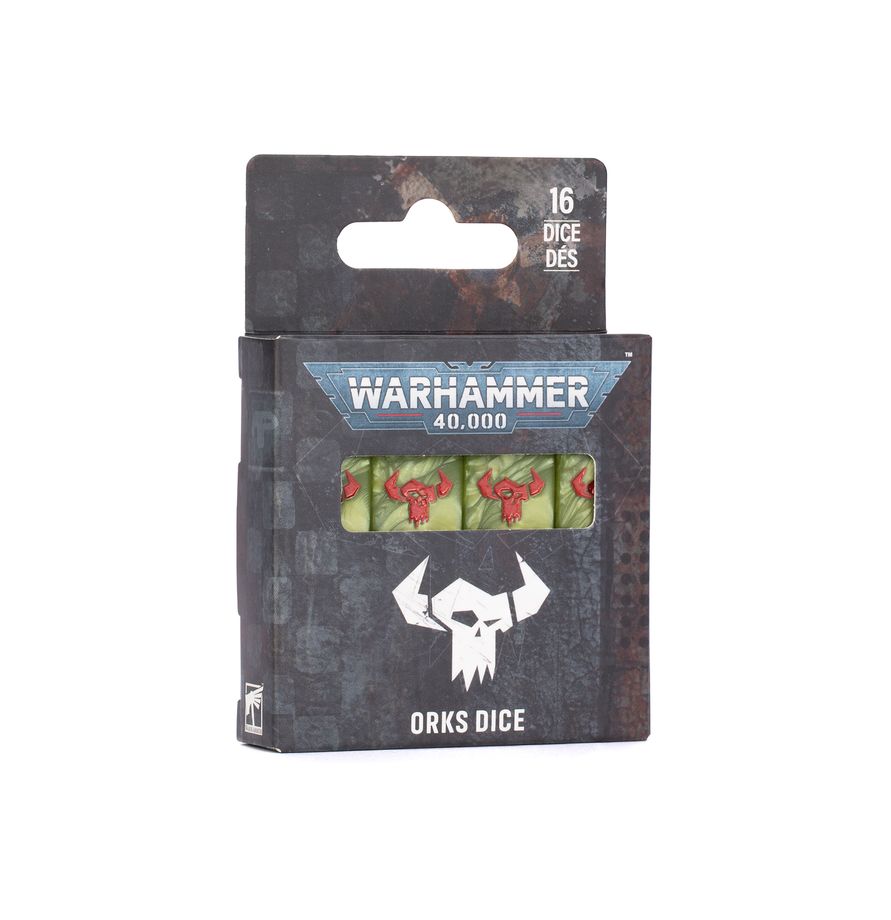 50-05 WARHAMMER 40000: ORKS DICE Pre-orders ship on or after launch day 05/09/2026
