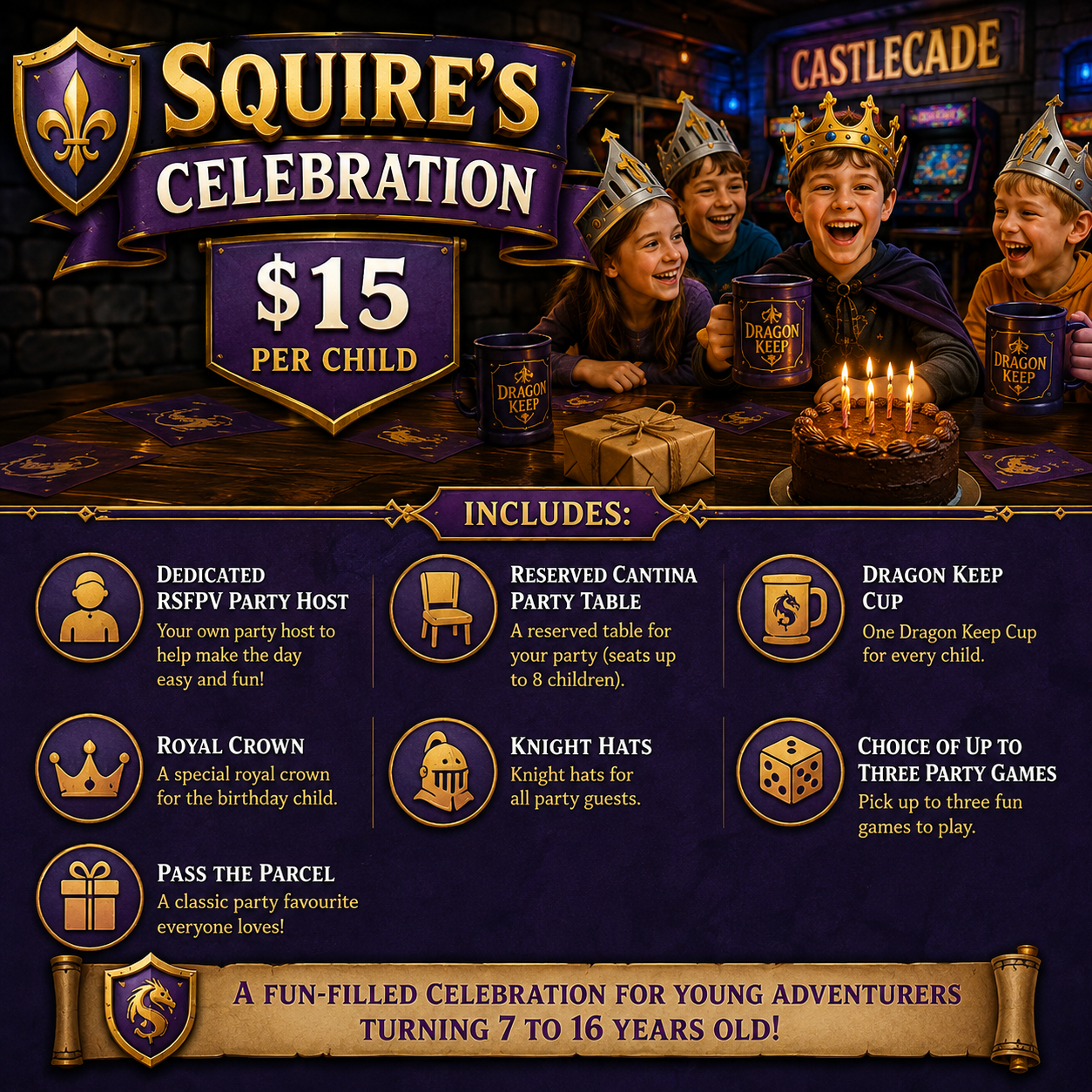 Castlecade Birthday Parties
