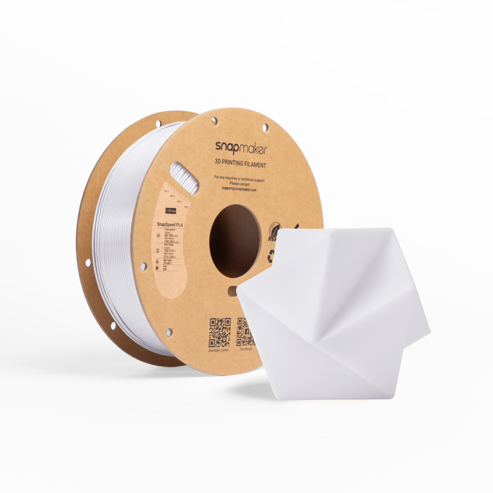 Snapmaker SnapSpeed PLA Filament (1kg, RFID) - Cool White