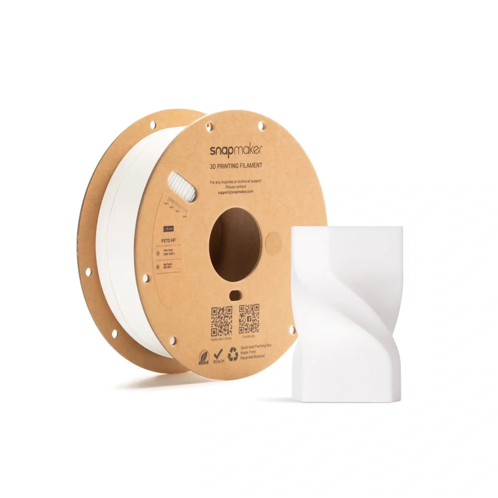 Snapmaker PETG HF Filament (1kg, RFID) - White