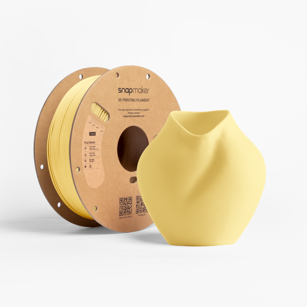 Snapmaker Matte PLA Filament (1kg, RFID) - Butter Cream