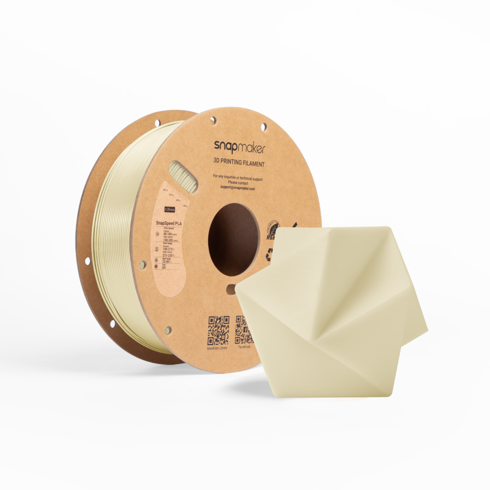 Snapmaker SnapSpeed PLA Filament (1kg, RFID) - Cream
