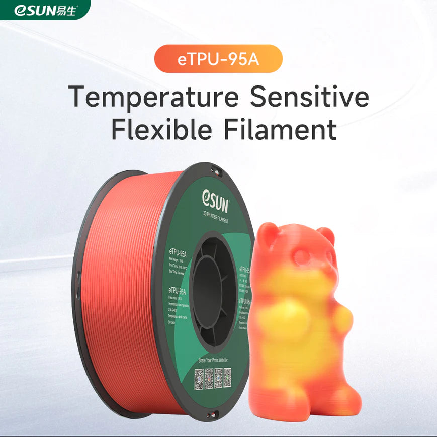 eSun TPU 95A Flexible 3D Print Filament 1.75mm 1kg