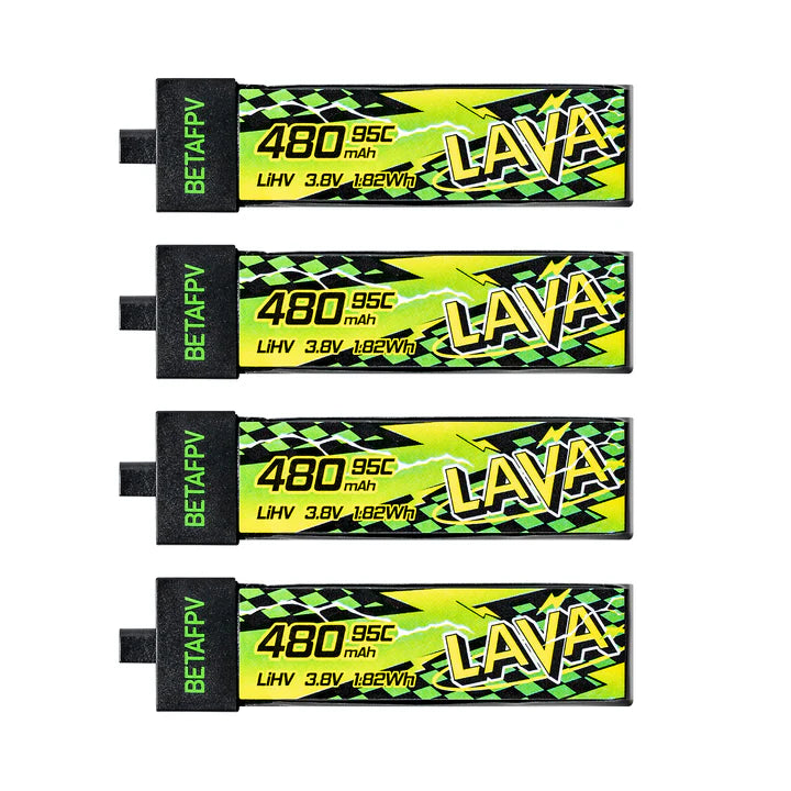 LAVA II 1S 480mAh Battrey 95C (4PCS)