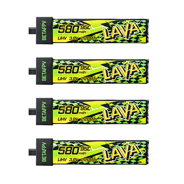 LAVA II 1S 580mAh Battrey 95C (4PCS)