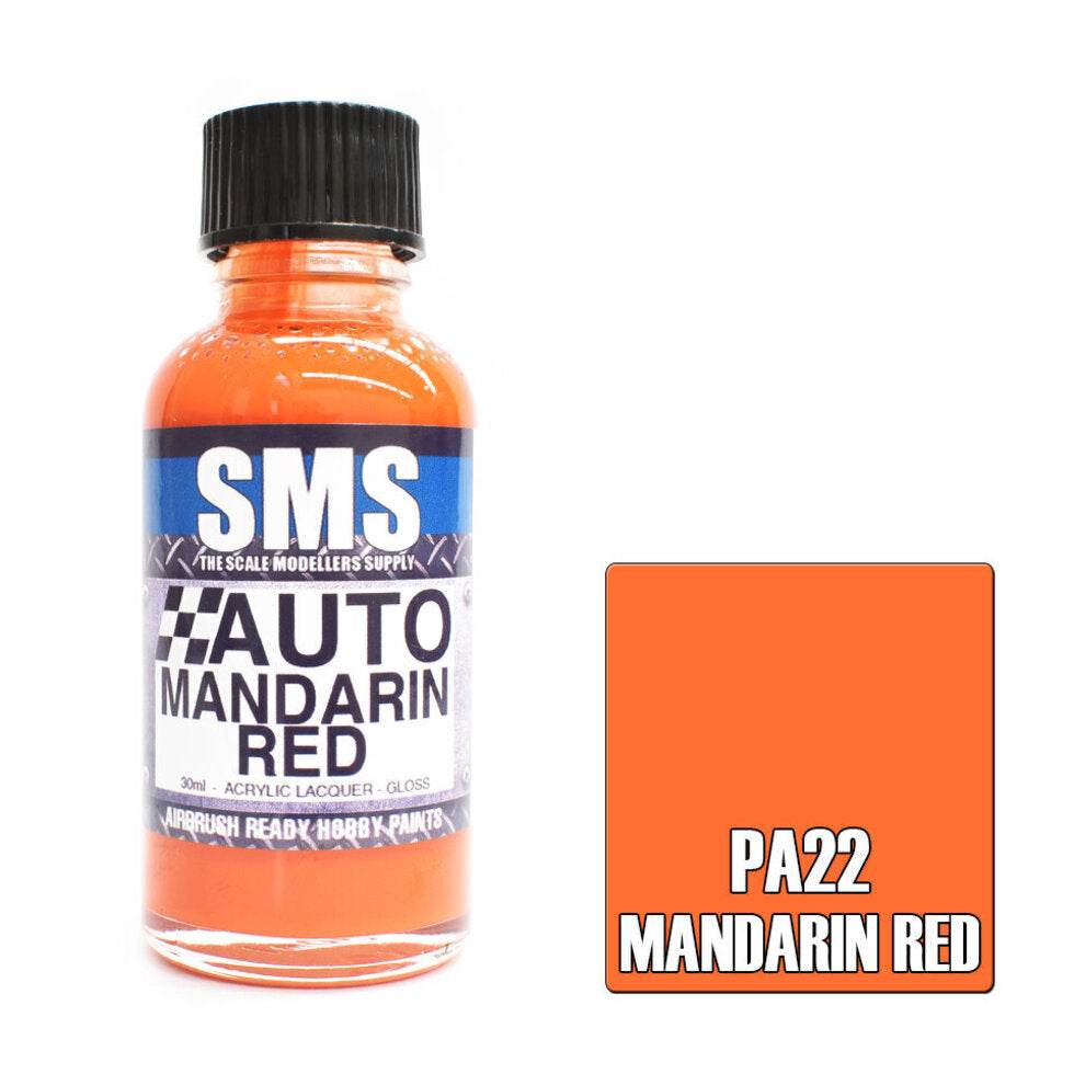 Auto Colour MANDARIN RED 30ml - Rising Sun FPV