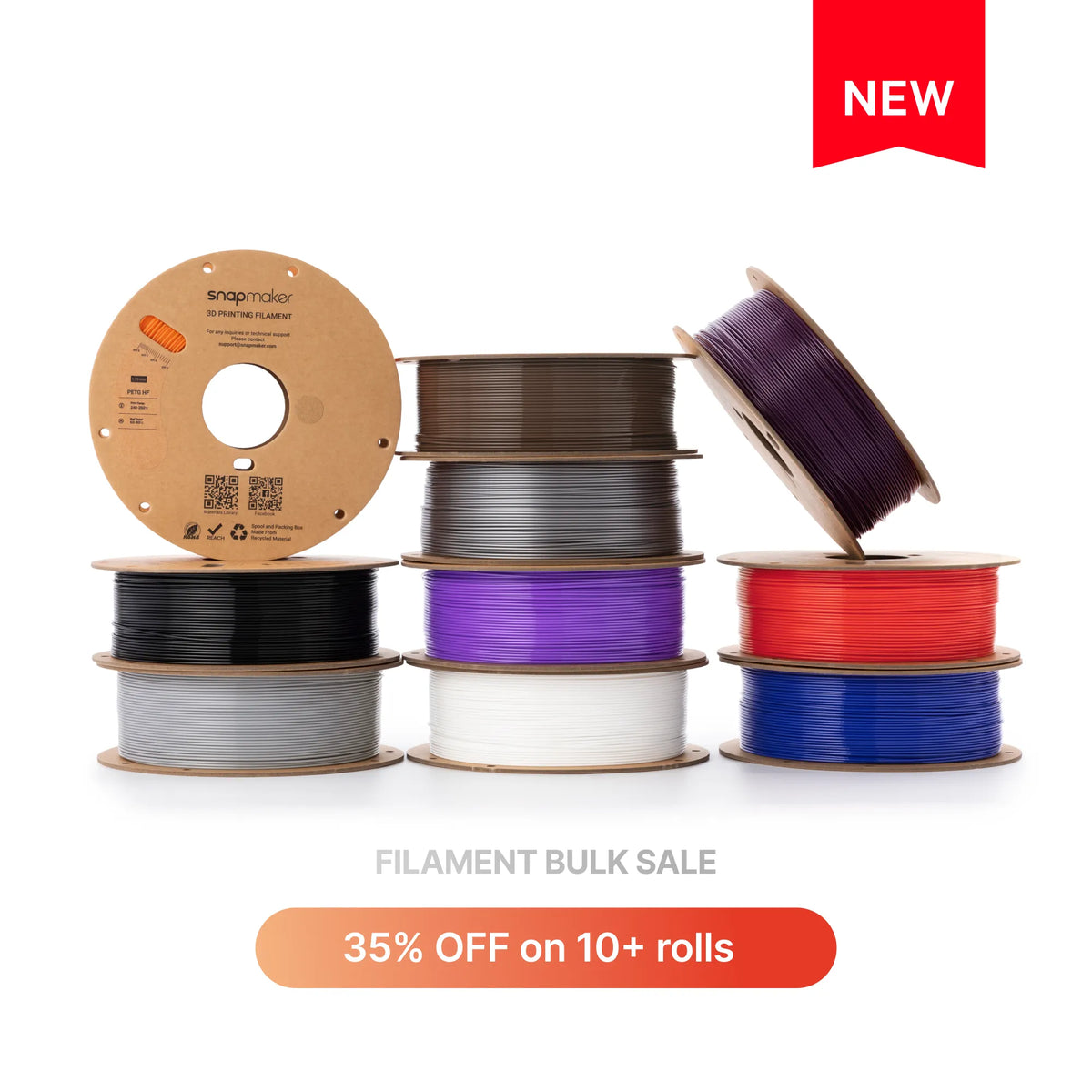 Snapmaker PETG HF Filament (1kg, RFID)