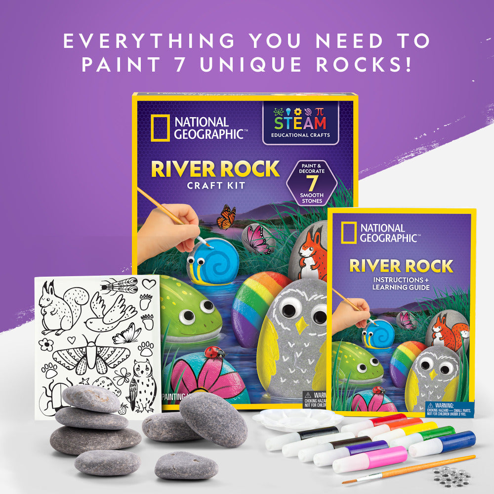 Riverrocks Raft National Geographic River Rock Craft Kit