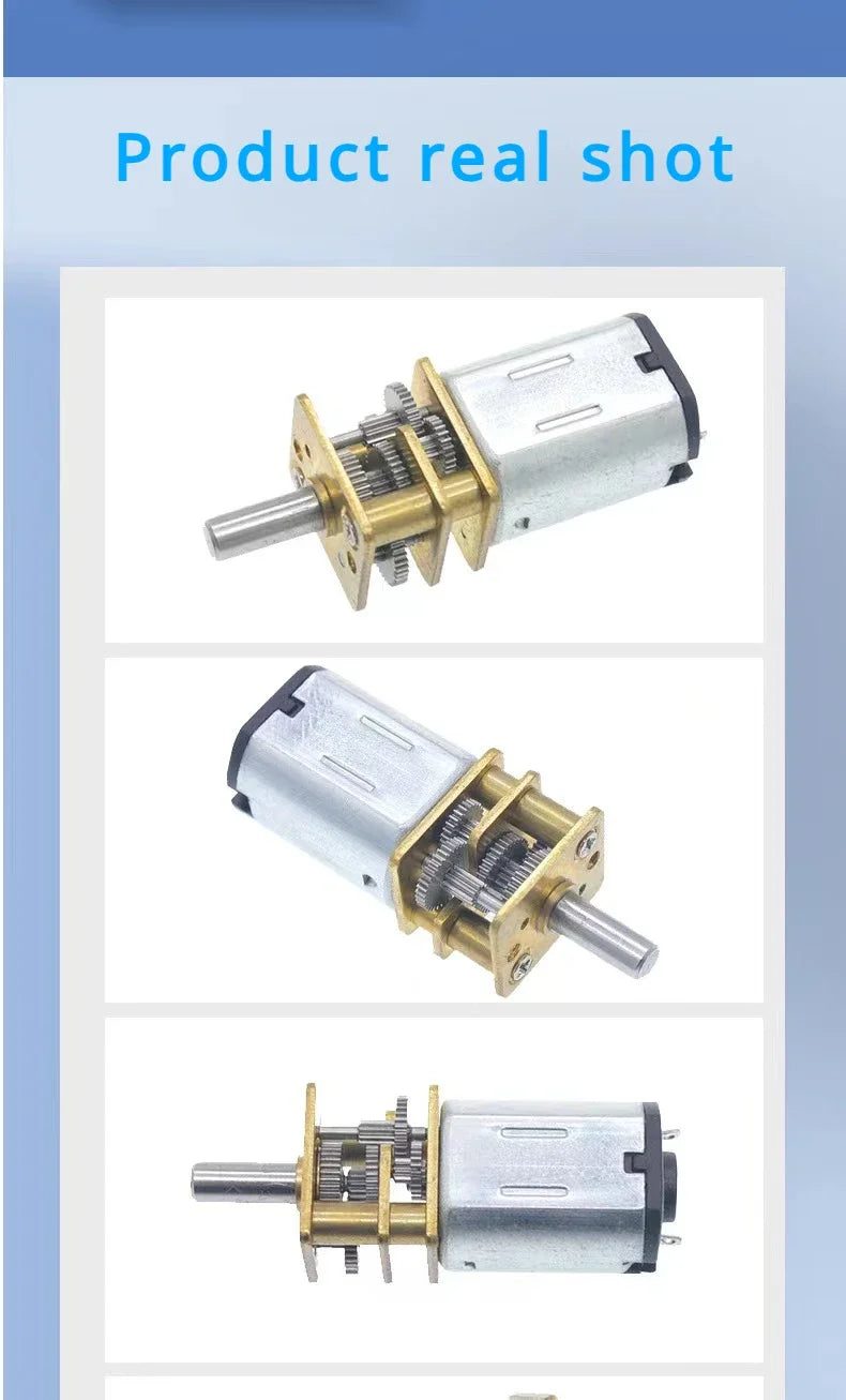 N20 12V 500RPM Gear Motor