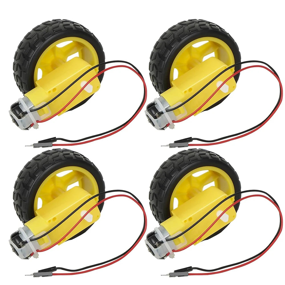TT Motor DC 3-6V Gearbox Motor Dual Shaft 200RPM Ratio 1:48 M
