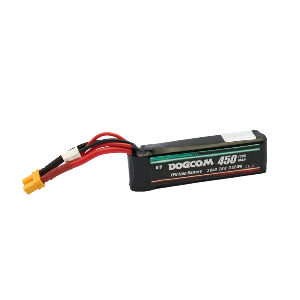 Dogcom HV 100C 2S 450mAh 7.6V LiPo Battery XT30