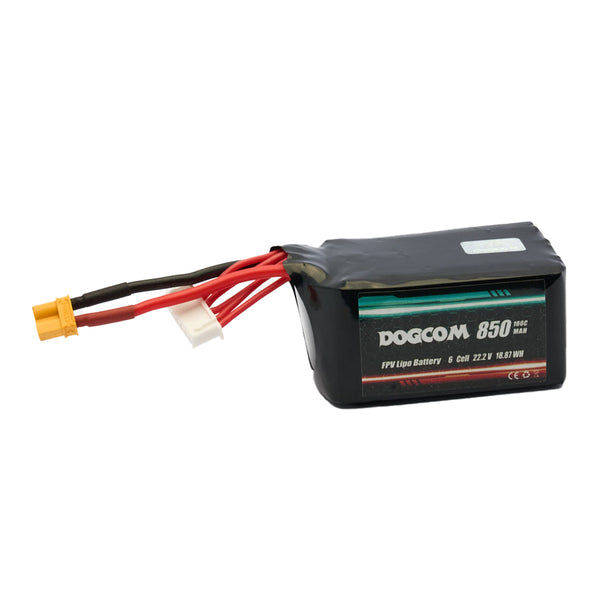 Dogcom 100C 6S 850mAh 22.2V LiPo Battery XT30