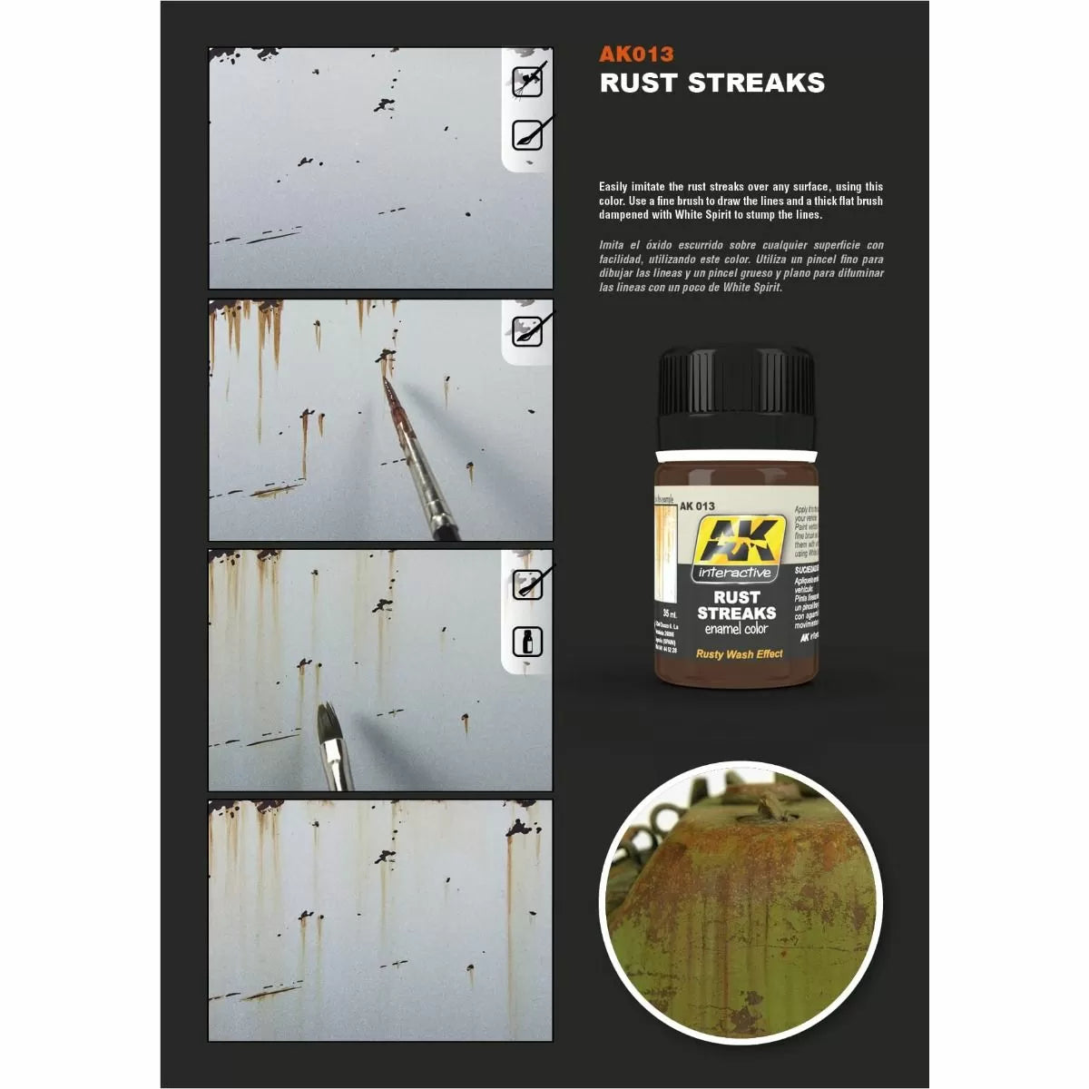 AK Interactive - Weathering Products - Rust Streaks 35ml