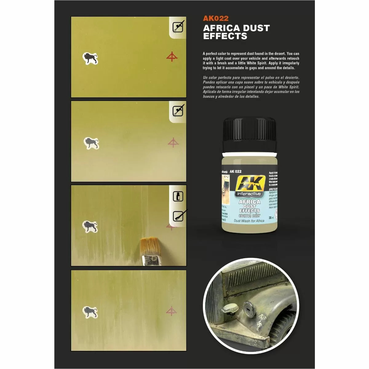 AK Interactive - Weathering Products - Africa Dust Effects 35ml
