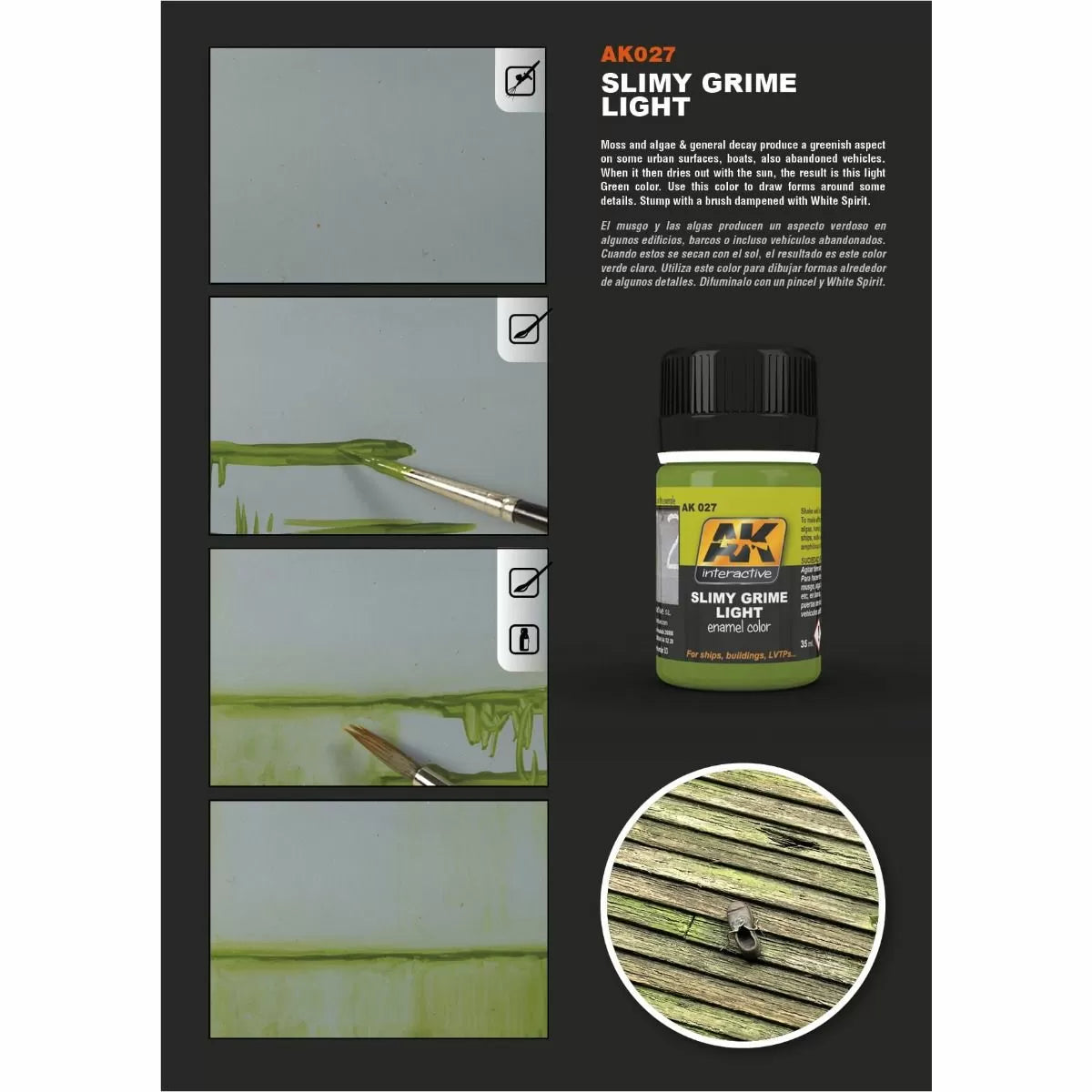 AK Interactive - Weathering Products - Slimy Grime Light 35ml