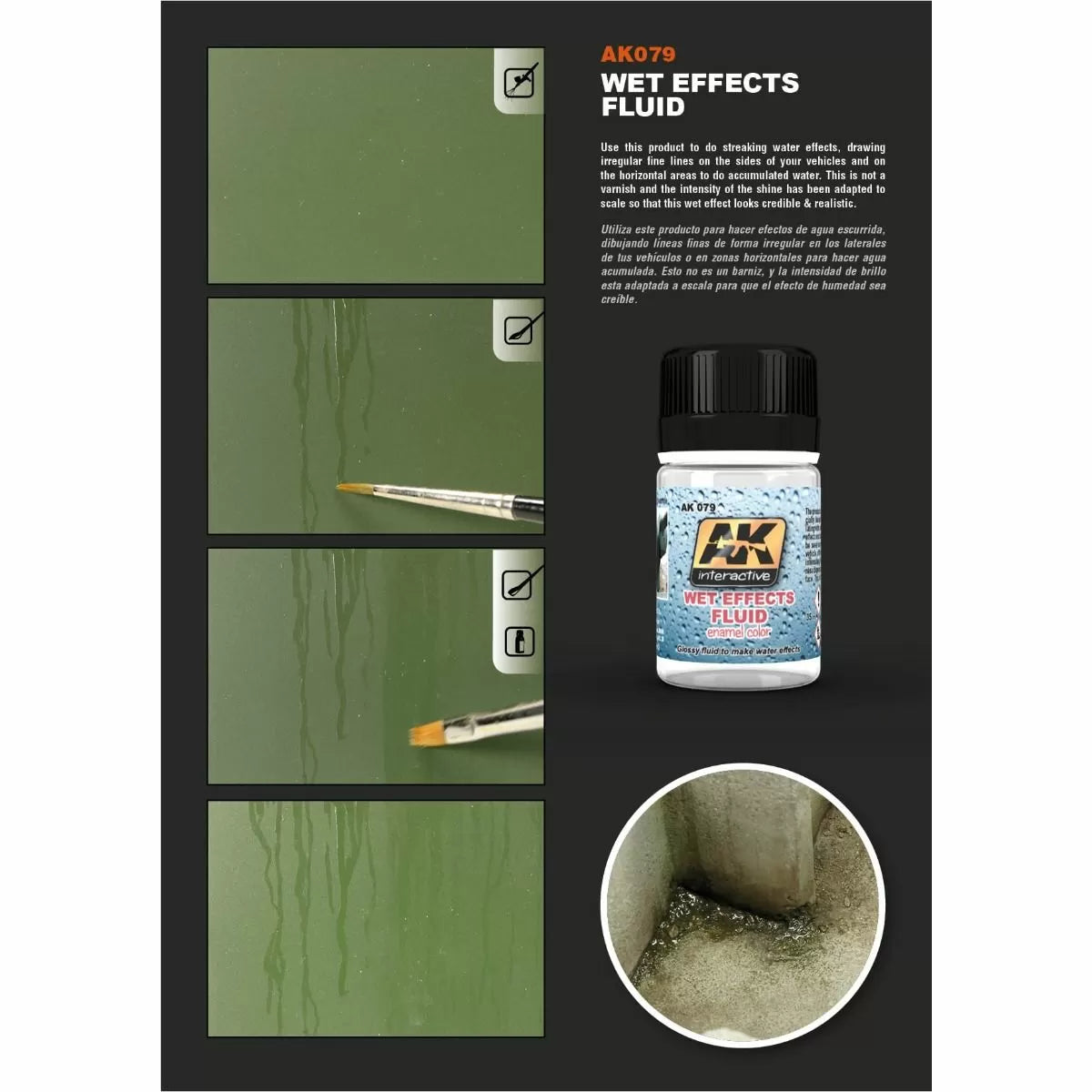 AK Interactive - Weathering Products - Wet Effects Fluid 35ml