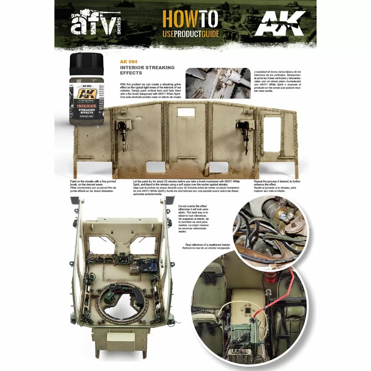 AK Interactive - Weathering Products - Interior Streaking Grime 35ml