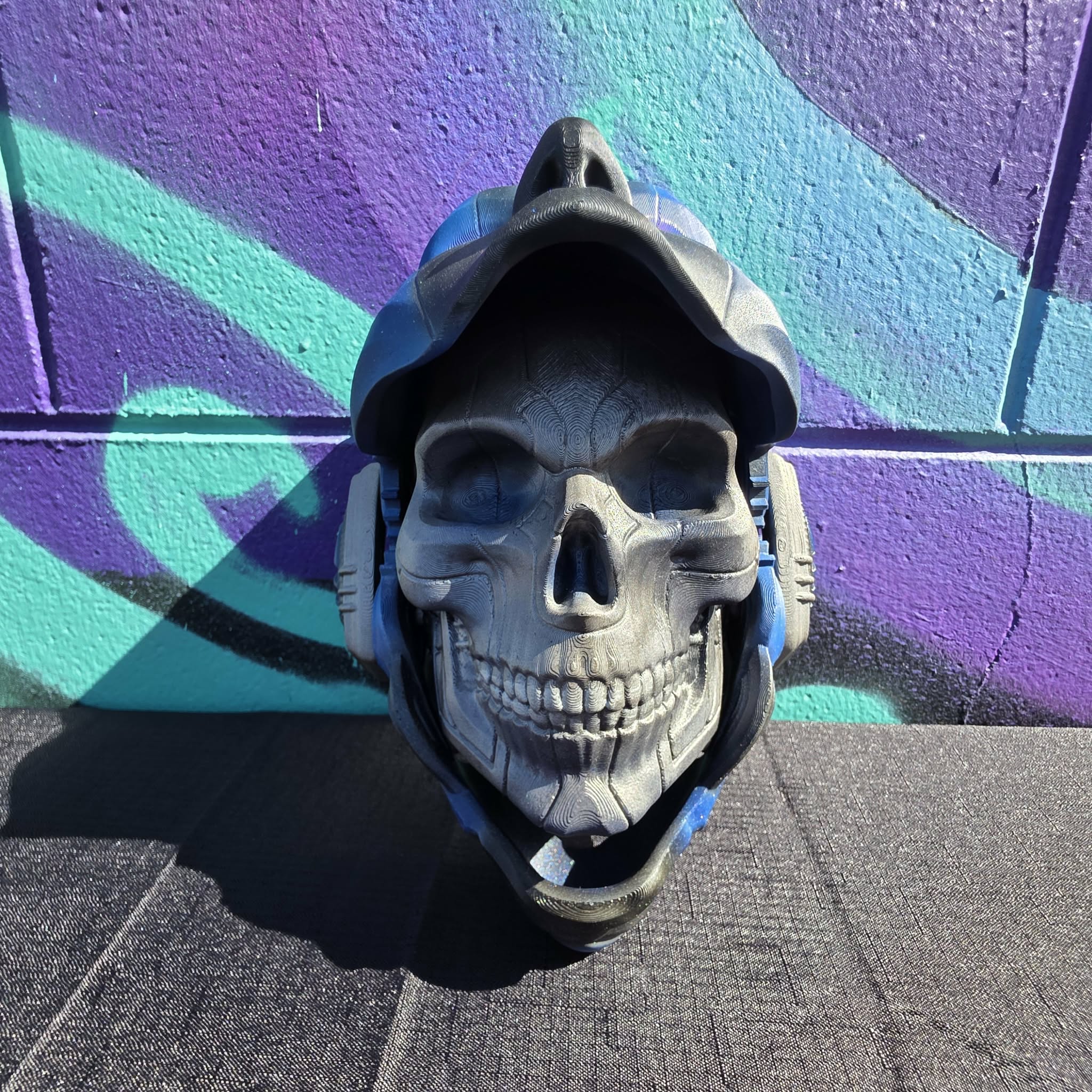 Cyberpunk style android wall mount