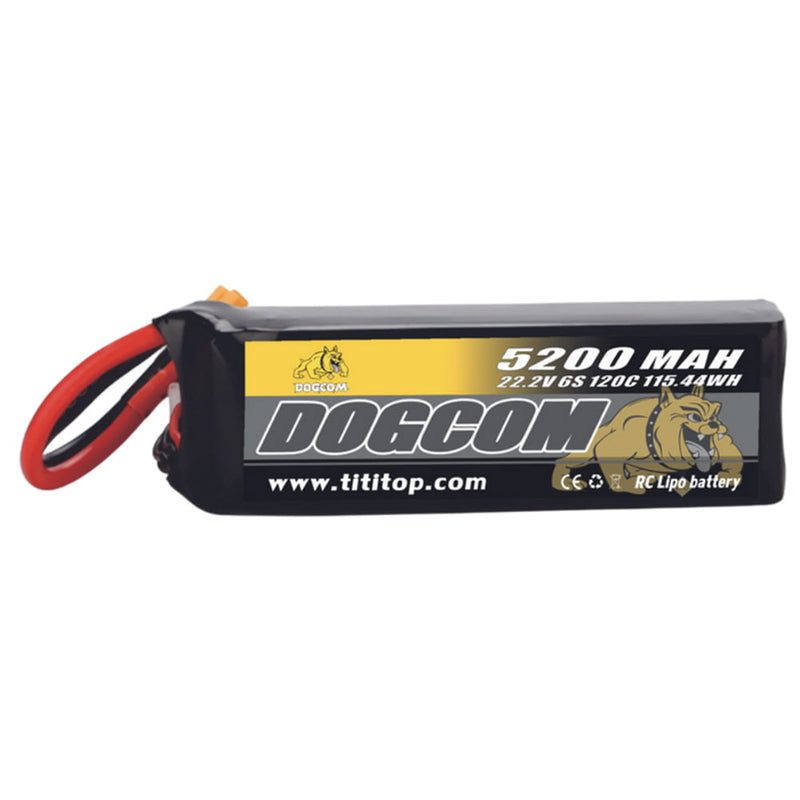 Dogcom 120C 6S 5200mAh 22.2V LiPo Battery XT90