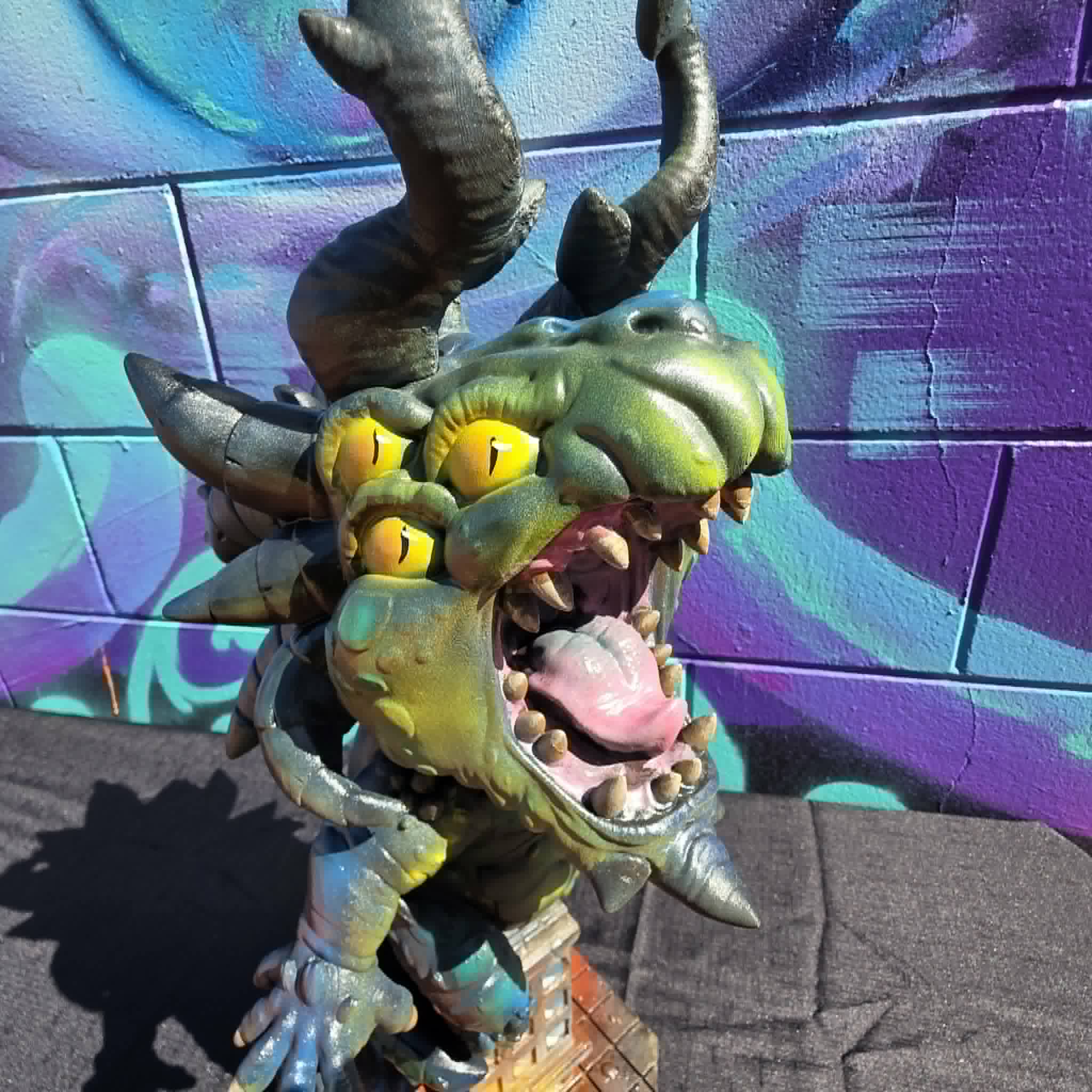 Kaiju Attack Statue