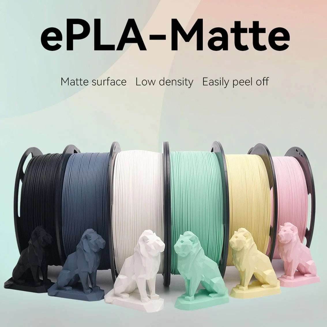 eSun Matte PLA 3D Print Filament 1.75mm 1kg - Rising Sun FPV