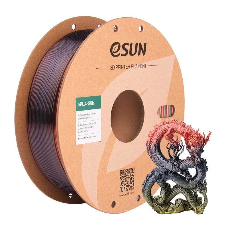 eSun Rainbow Silk PLA 3D Print Filament 1.75mm 1kg - Rising Sun FPV