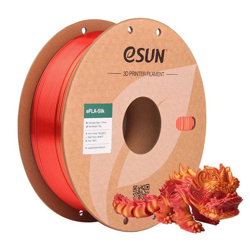 eSun Rainbow Silk PLA 3D Print Filament 1.75mm 1kg - Rising Sun FPV