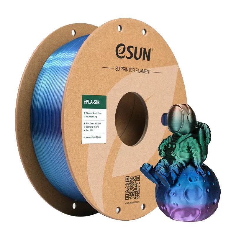 eSun Rainbow Silk PLA 3D Print Filament 1.75mm 1kg - Rising Sun FPV