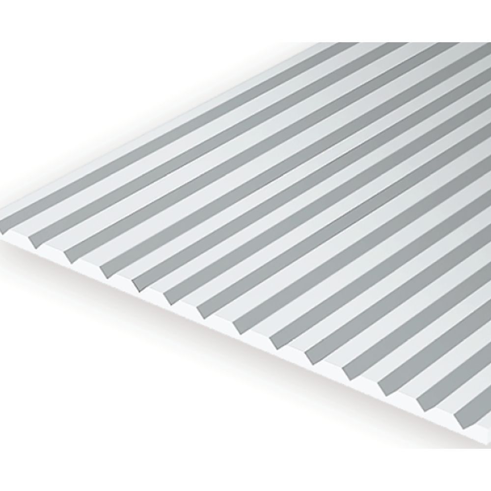 Evergreen 14050 Styrene V-Groove Siding, .050 in Spacing, 12 x 24 in