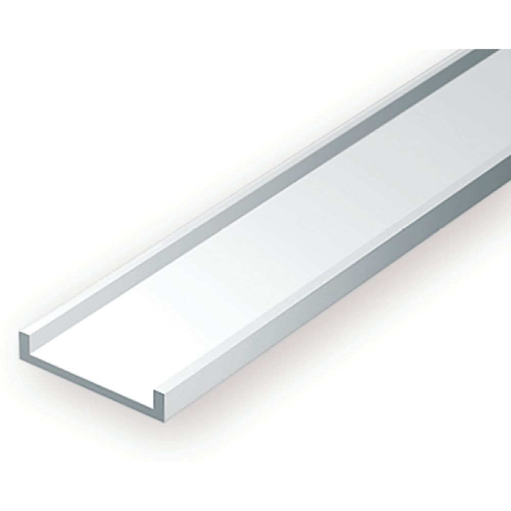 Evergreen 263 Styrene Channel .100 in (2.5 mm) (4 Pack)