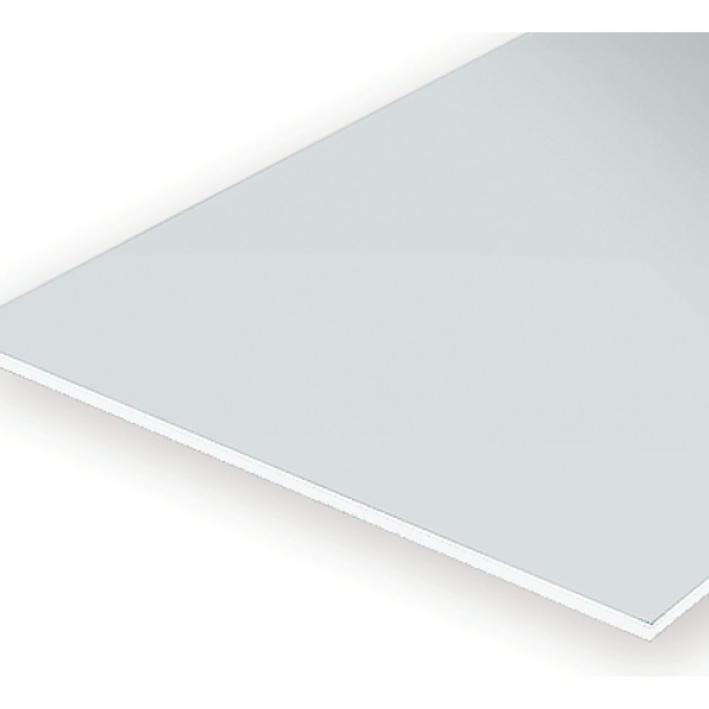 Evergreen 9009 White Styrene Sheet 6 x 12 in, .005 in Thick (3 Pack)