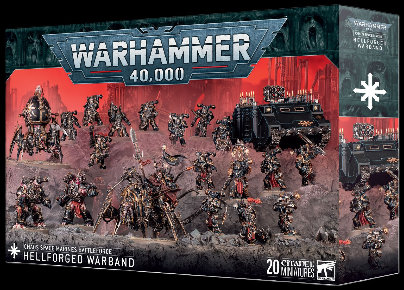 71-43 CHAOS SPACE MARINES: HELLFORGED WARBAND - Preorder This product will be released at 28 November 2025