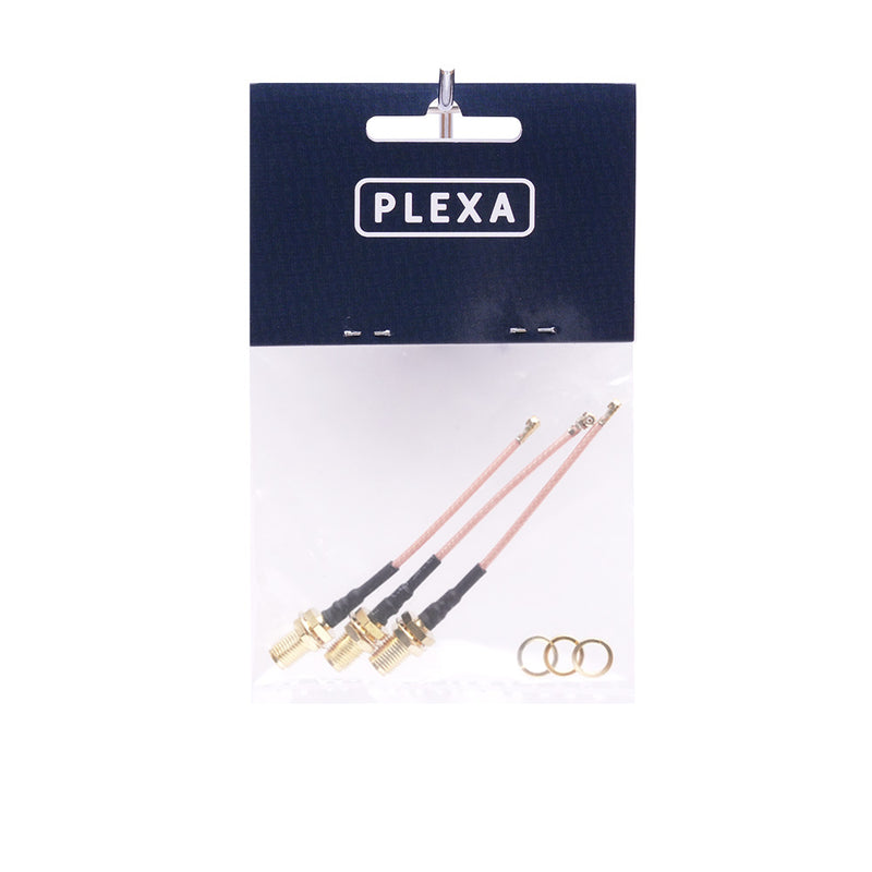 Plexa SMA Female to uFL Connector 60mm/120mm (3 pack)