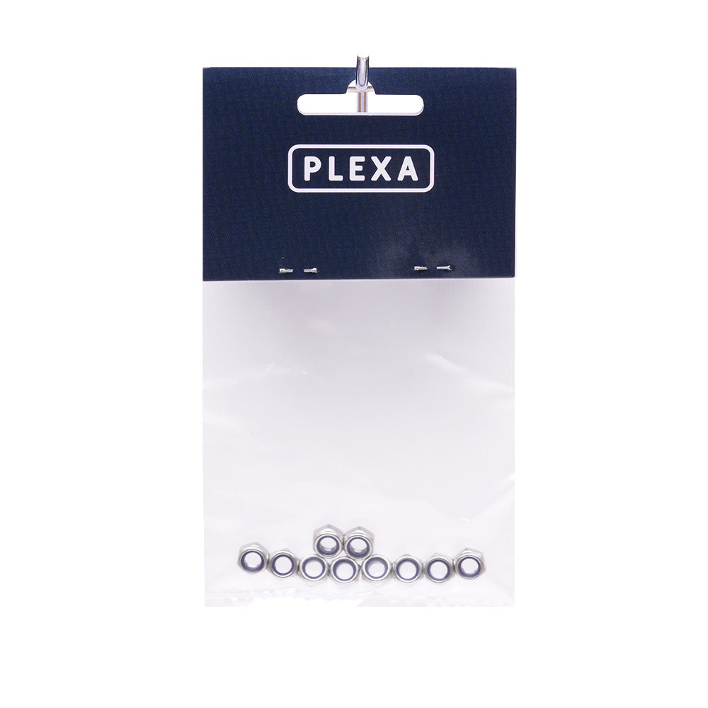 Plexa Stainless Steel Self Lock Nuts M3 (10 pack)