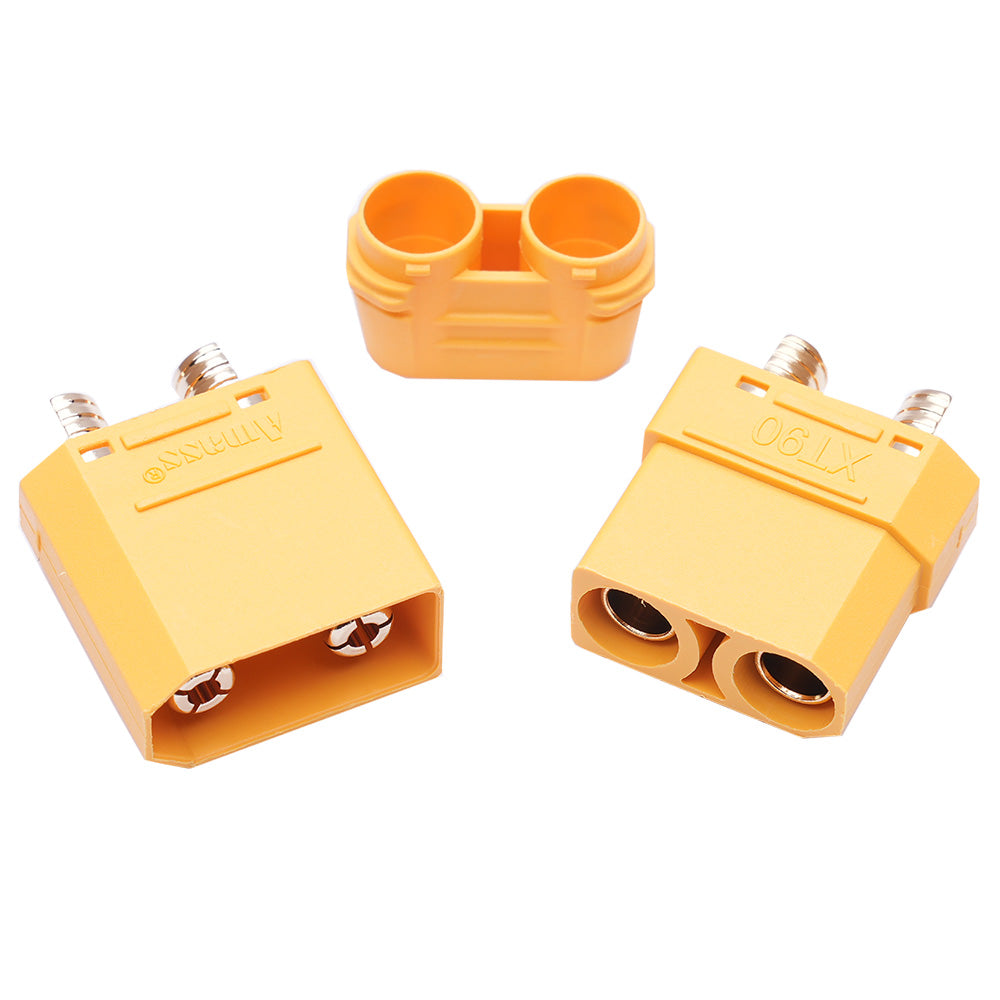 Plexa XT90 Female and Male Connectors with Sheath (pack of 10) - Rising Sun FPV