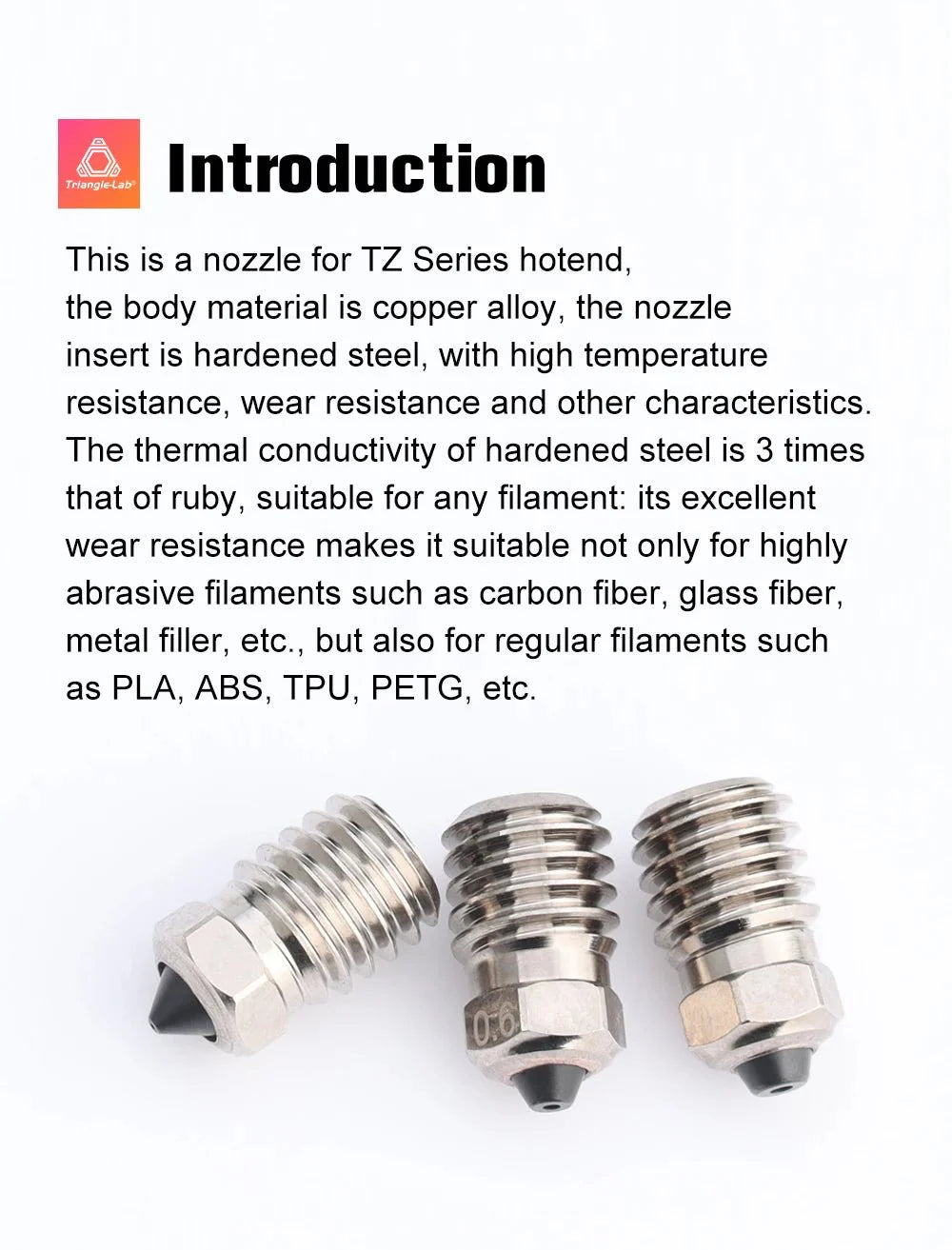 Anycubic M6 Bi Metal Nozzle for TZ 1.0, 2.0, 3.0 style hotends