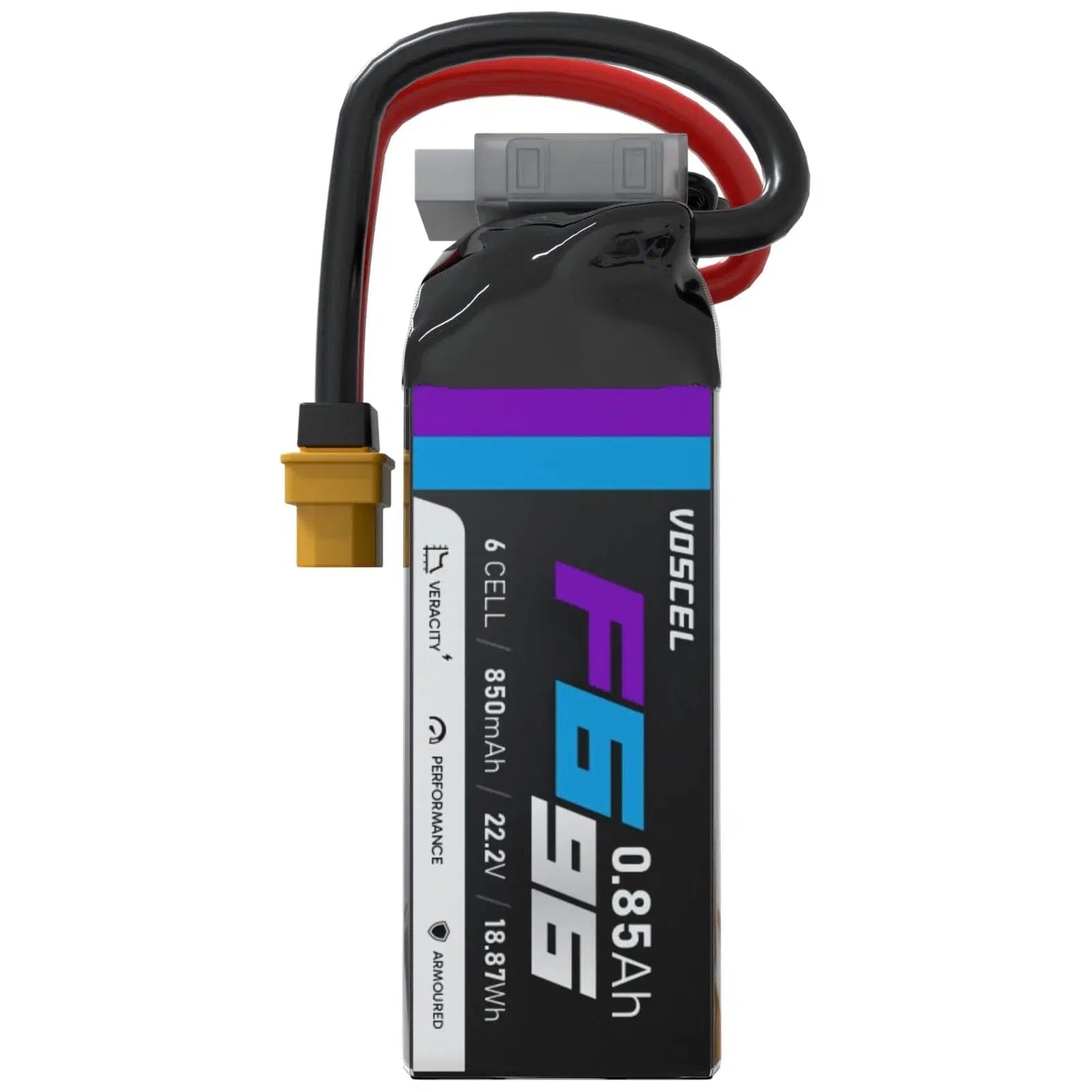 Voscel F696 850mAh 6S 96C 22.2V 18.87Wh Battery with XT60