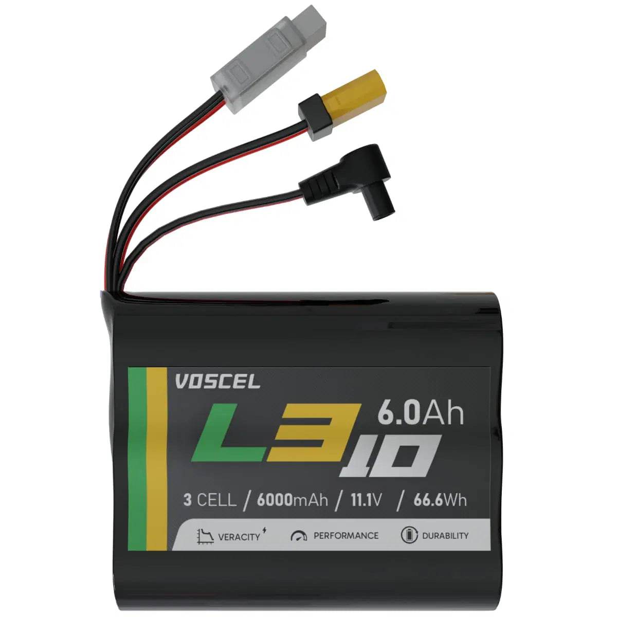 Voscel L310 6000mAh 3S 10C 11.1V 66.6Wh Battery DC5.0 with XT60