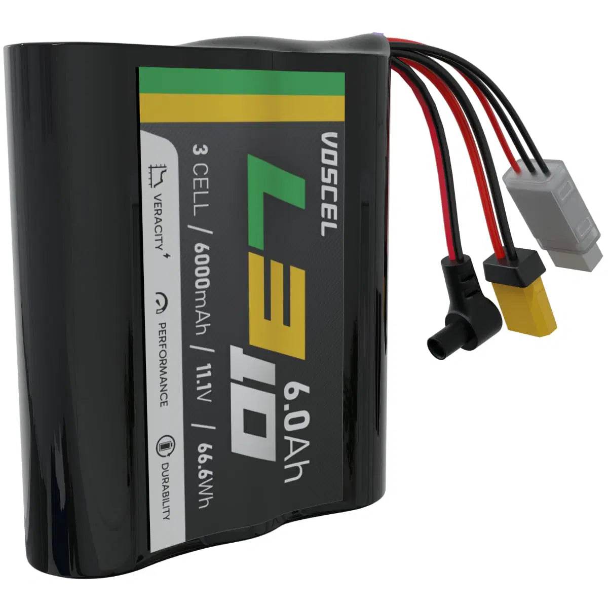 Voscel L310 6000mAh 3S 10C 11.1V 66.6Wh Battery DC5.0 with XT60