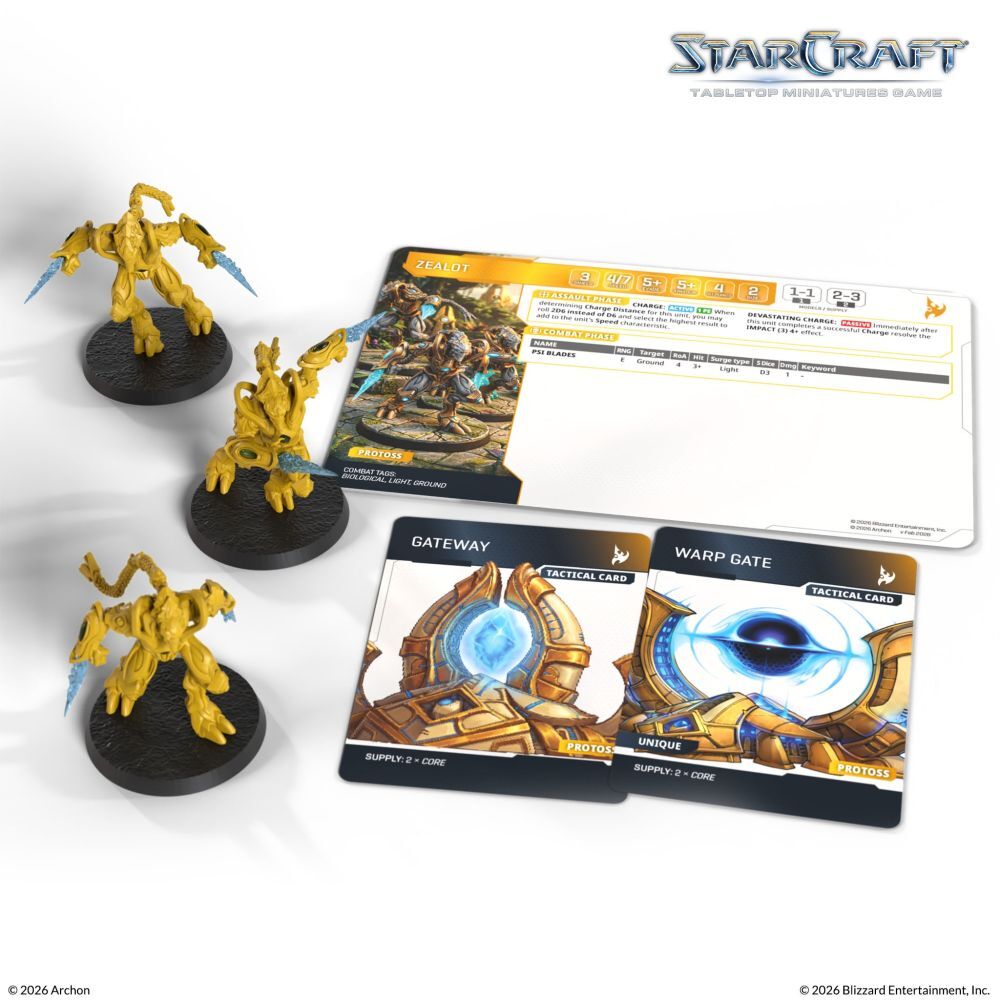 Starcraft Miniatures Games: Protoss - Zealot - Expansion Set