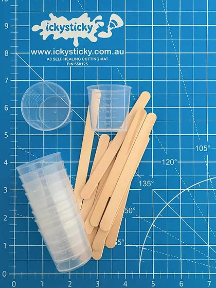 30ML MIXING CUPS + STIRRER 10PK