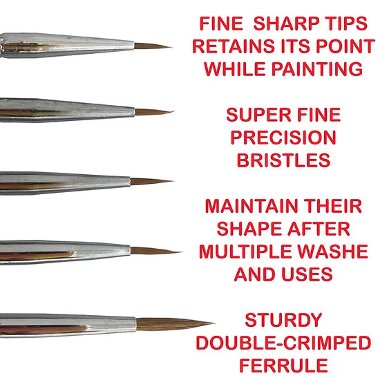 LANGHAO HAIR DETAIL PAINT BRUSH SET 3-7 - Rising Sun FPV