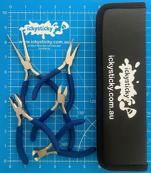 5 PIECE MINI PLIER SET W/BAG